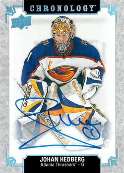 2018-19 Upper Deck Chronology - Franchise History Autographs #FH-AT-JH Johan Hedberg Front