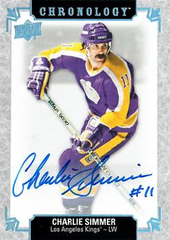 2018-19 Upper Deck Chronology - Franchise History Autographs #FH-LA-CS Charlie Simmer Front