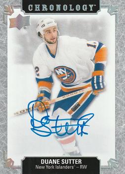 2018-19 Upper Deck Chronology - Franchise History Autographs #FH-NYI-DS Duane Sutter Front