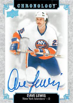 2018-19 Upper Deck Chronology - Franchise History Autographs #FH-NYI-DL Dave Lewis Front