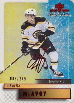 2019-20 Upper Deck MVP - Stanley Cup Edition 20th Anniversary Colors & Contours #18 Charlie McAvoy Front