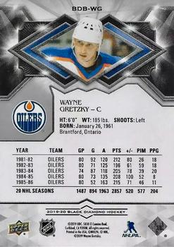 2019-20 Upper Deck Black Diamond #BDB-WG Wayne Gretzky Back