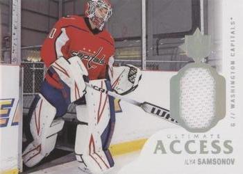 2018-19 Upper Deck Ultimate Collection - Ultimate Access Jersey #UA-IS Ilya Samsonov Front