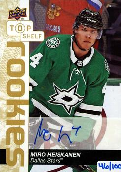 2019 Upper Deck National Convention Top Shelf Rookies - Top Shelf Rookie Autographs #TSA-MH Miro Heiskanen Front