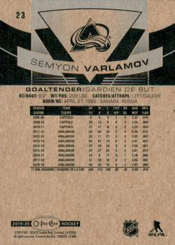 2019-20 O-Pee-Chee - Blue Border #23 Semyon Varlamov Back