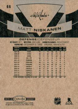 2019-20 O-Pee-Chee - Blue Border #66 Matt Niskanen Back