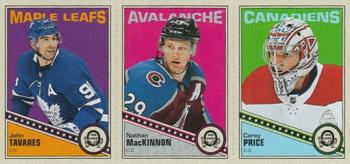 2019-20 O-Pee-Chee - Box Bottom Panels Hobby #NNO John Tavares / Nathan MacKinnon / Carey Price Front