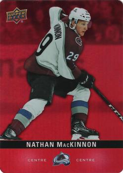 2019-20 Upper Deck Tim Hortons - Red Die Cut #DC-12 Nathan MacKinnon Front
