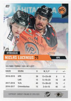 2019-20 Cardset Finland Series 1 #023 Niclas Lucenius Back