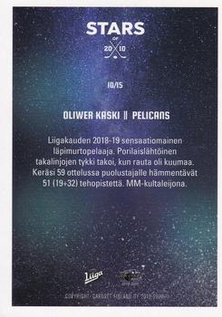 2019-20 Cardset Finland Series 1 - Stars of 2010 #10 Oliwer Kaski Back