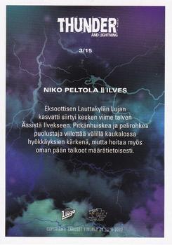 2019-20 Cardset Finland Series 1 - Thunder and Lightning #3 Niko Peltola Back