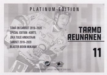 2019-20 Cardset Finland Series 1 - Limited Edition #NNO Tarmo Reunanen Back