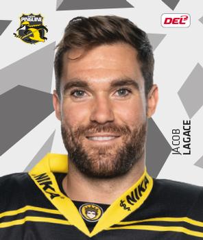 2019-20 Playercards Stickers (DEL) #195 Jacob Lagace Front
