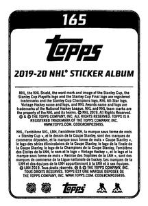 2019-20 Topps NHL Sticker Collection #165 Roope Hintz Back