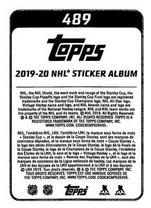 2019-20 Topps NHL Sticker Collection #489 Nate Schmidt Back