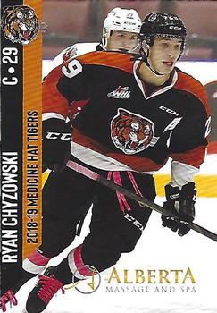 2018-19 Medicine Hat Tigers (WHL) #NNO Ryan Chyzowski Front