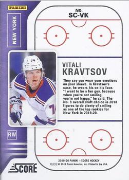 2019-20 Score - Red Line #SC-VK Vitali Kravtsov Back