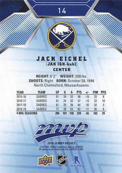 2019-20 Upper Deck MVP - Blue #14 Jack Eichel Back