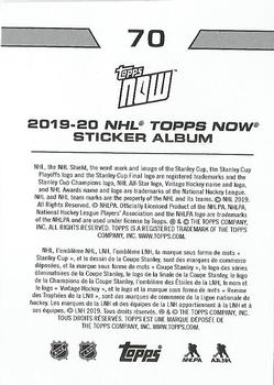 2019-20 Topps Now NHL Stickers #70 Logan Brown Back