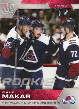 2019-20 Topps Now NHL Stickers #121 Cale Makar Front