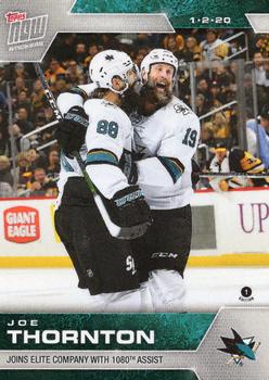 2019-20 Topps Now NHL Stickers #122 Joe Thornton Front