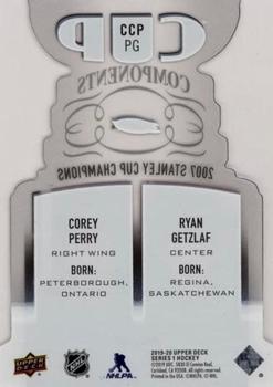 2019-20 Upper Deck - Cup Components #CCP-PG Corey Perry / Ryan Getzlaf Back