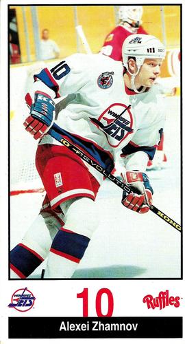 1993-94 Ruffles Winnipeg Jets #NNO Alexei Zhamnov Front