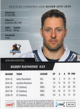 2019-20 Playercards (DEL) #DEL-134 Bobby Raymond Back