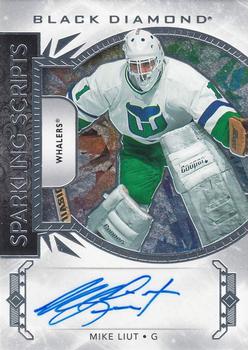 2019-20 Upper Deck Black Diamond - Sparkling Scripts #SC-ML Mike Liut Front