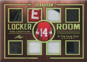 2019-20 Leaf In The Game Used - Locker Room Collection - Gold Spectrum Foil #LRC-03 Brendan Shanahan Front