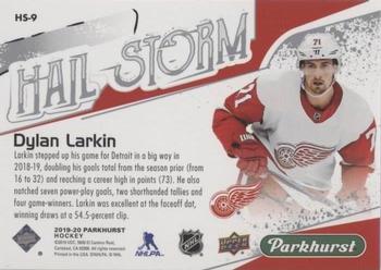 2019-20 Parkhurst - Hail Storm #HS-9 Dylan Larkin Back