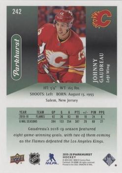 2019-20 Parkhurst - e-Pack Gold #242 Johnny Gaudreau Back