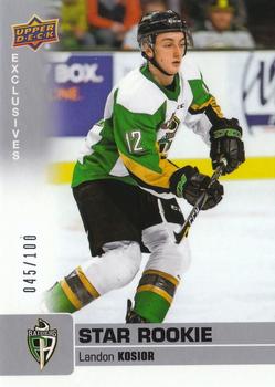 2019-20 Upper Deck CHL - Exclusives #352 Landon Kosior Front