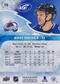 2019-20 Upper Deck Ice #19 Mikko Rantanen Back