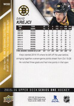 2016 Upper Deck NHL Winter Classic #WCB2 David Krejci Back