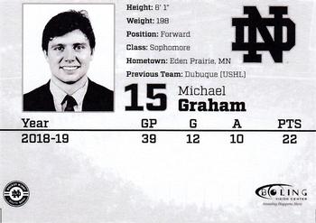 2019-20 Notre Dame Fighting Irish (NCAA) #NNO Michael Graham Back