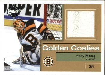 2001-02 Upper Deck Vintage - Golden Goalies #GG-AM Andy Moog Front