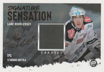 2019-20 Cardset Finland Series 1 - Signature Sensation Game Worn Jersey Series 1 Redemption #NNO Marko Anttila Front