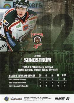 2011-12 SHL Elitset - Limited Edition Parallel #50 Johan Sundström Back