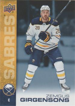 2019-20 Upper Deck Tim Hortons Buffalo Sabres #7 Zemgus Girgensons Front