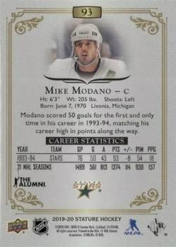 2019-20 Upper Deck Stature #93 Mike Modano Back