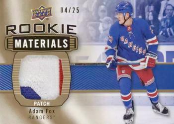 2019-20 Upper Deck - Rookie Materials Patch #RM-AF Adam Fox Front