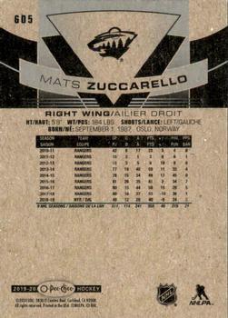 2019-20 Upper Deck - 2019-20 O-Pee-Chee Update #605 Mats Zuccarello Back