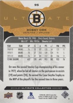 2019-20 Upper Deck Ultimate Collection #95 Bobby Orr Back