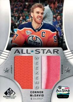 2019-20 Upper Deck SP Game Used - 2019 NHL All-Star Weekend Banner - Jersey  #AW-CM - Connor McDavid
