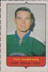 1969-70 O-Pee-Chee - Four-in-One Mini-Cards Singles #NNO Ted Hampson Front