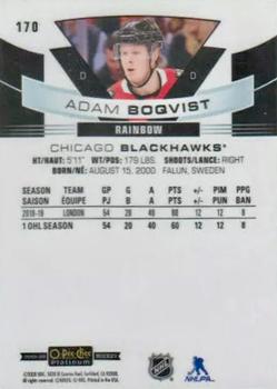 2019-20 O-Pee-Chee Platinum - Rainbow #170 Adam Boqvist Back