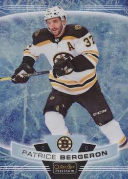 2019-20 O-Pee-Chee Platinum - Arctic Freeze #111 Patrice Bergeron Front