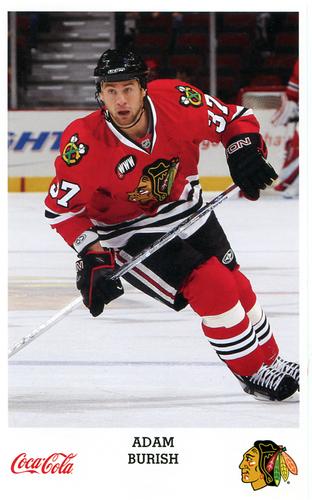 2007-08 Chicago Blackhawks Postcards #NNO Adam Burish Front