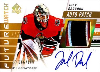2019-20 SP Authentic - Limited Future Watch Auto Patch #158 Joey Daccord Front